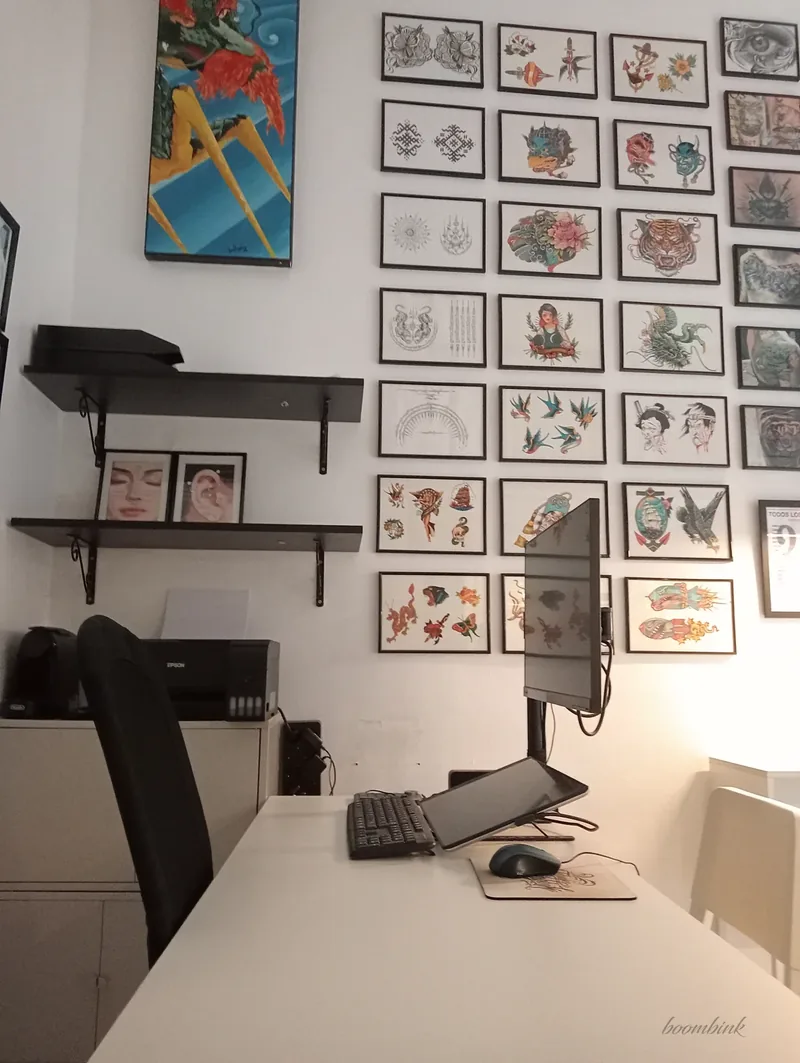 Zona de trabajo del estudio Boombink.